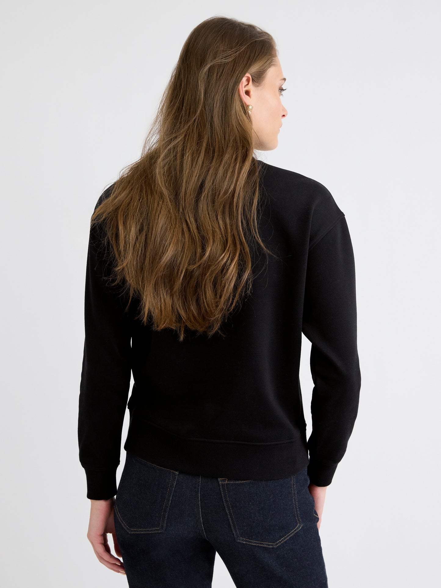 Long-Sleeve Crew-Neck French Terry Sweatshirt