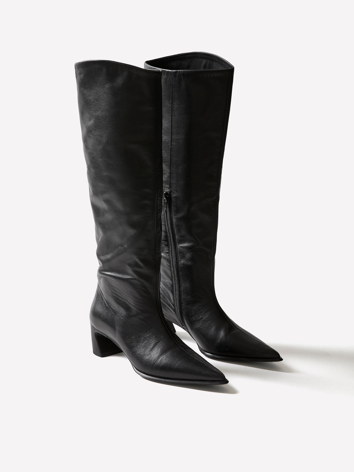 High Knee Leather Boot