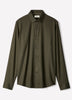 Two-Tone Slim-Fit Knit-Like Dress Shirt