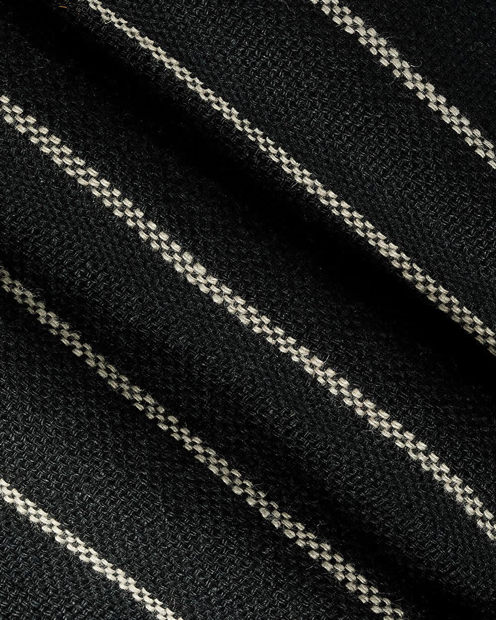 Chemise Rayée en Lin à Manches Courtes et Col Régulier