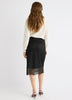 High-Rise Lace Midi Skirt