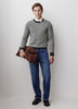 Mens Merino Wool Crewneck Sweater