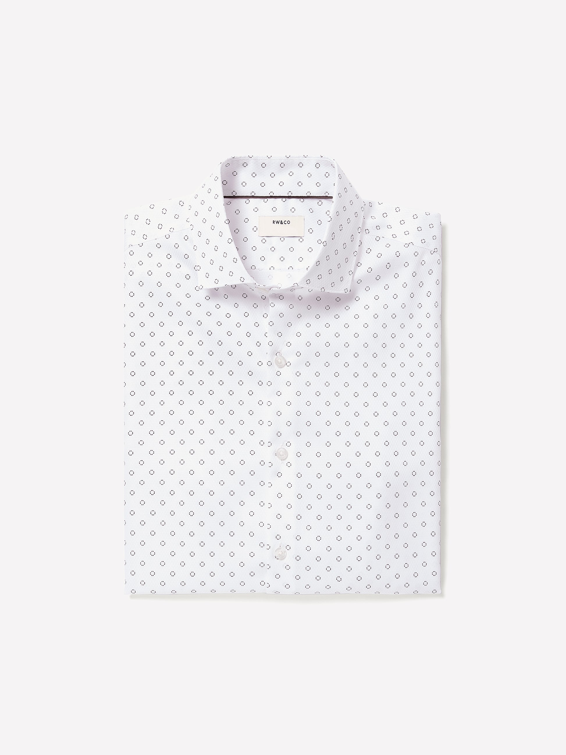 Slim Fit Cotton Woven Shirt with Stand Collar