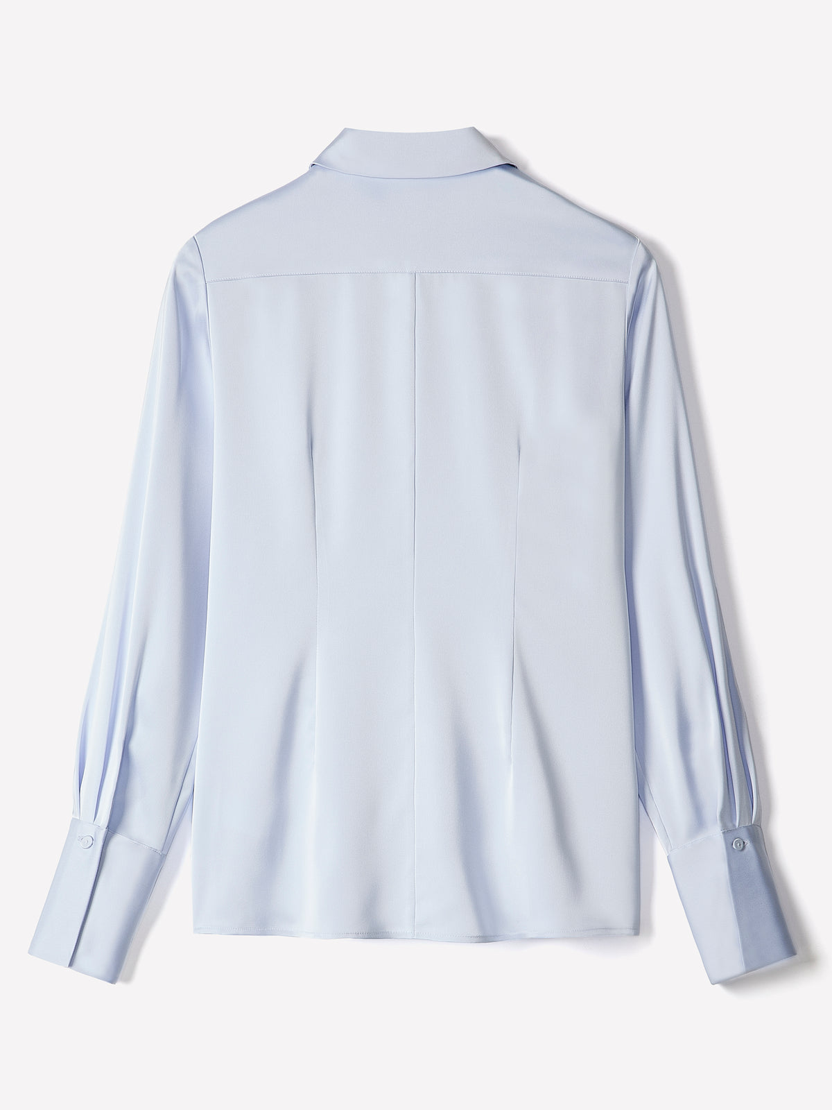 Woven Satin Long Sleeve Shirt