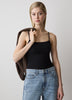 Knit Tank Top Bodycon Fit Adjustable Straps