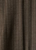 Tailored-Fit Striped Brown Wool Suit Pant