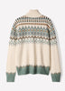Knit Fairisle High Mock Sweater