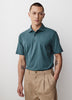 Men's Knit Tailored Collar Polo Shirt Supima Cotton