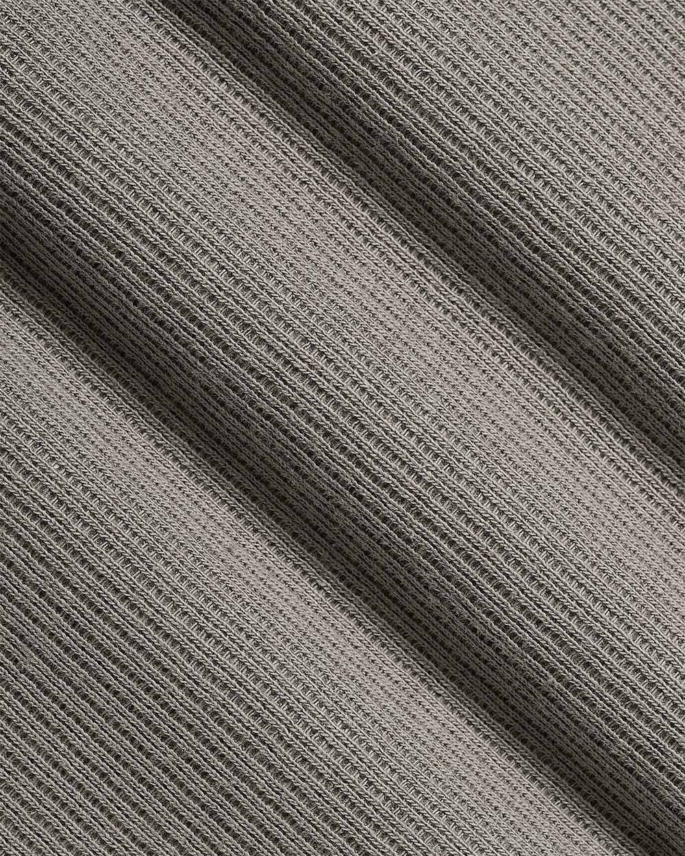 T-Shirt Côtelé Ample à Manches Courtes et Col Rond