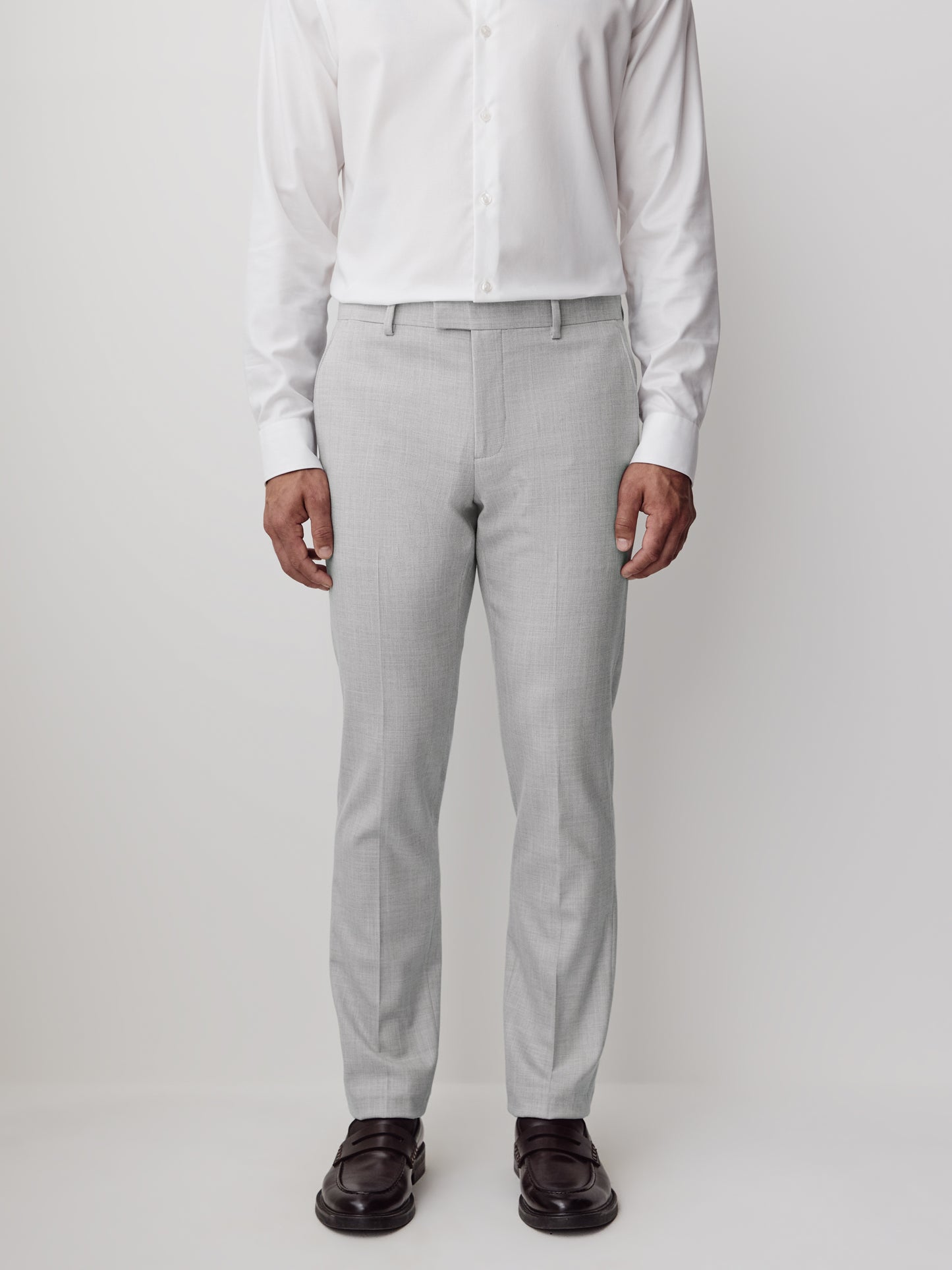 Essential Slim Fit Light Grey Suit Pant