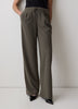 Pull-On Mid-Rise Wide-Leg Pant