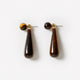Pendant Earrings with Tiger Eye Stones