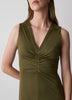 Midi Knit Dress V-Neck Jersey Lyocell