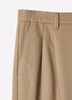 Woven Loose Fit Pleated Cotton Pants