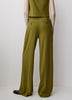 High Rise Wide Leg Stretch Woven Pant