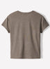 Knit Pullover V-Neck Tee Silk Blend