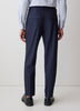 Striped Tapered-Leg Pleated Dress Pant