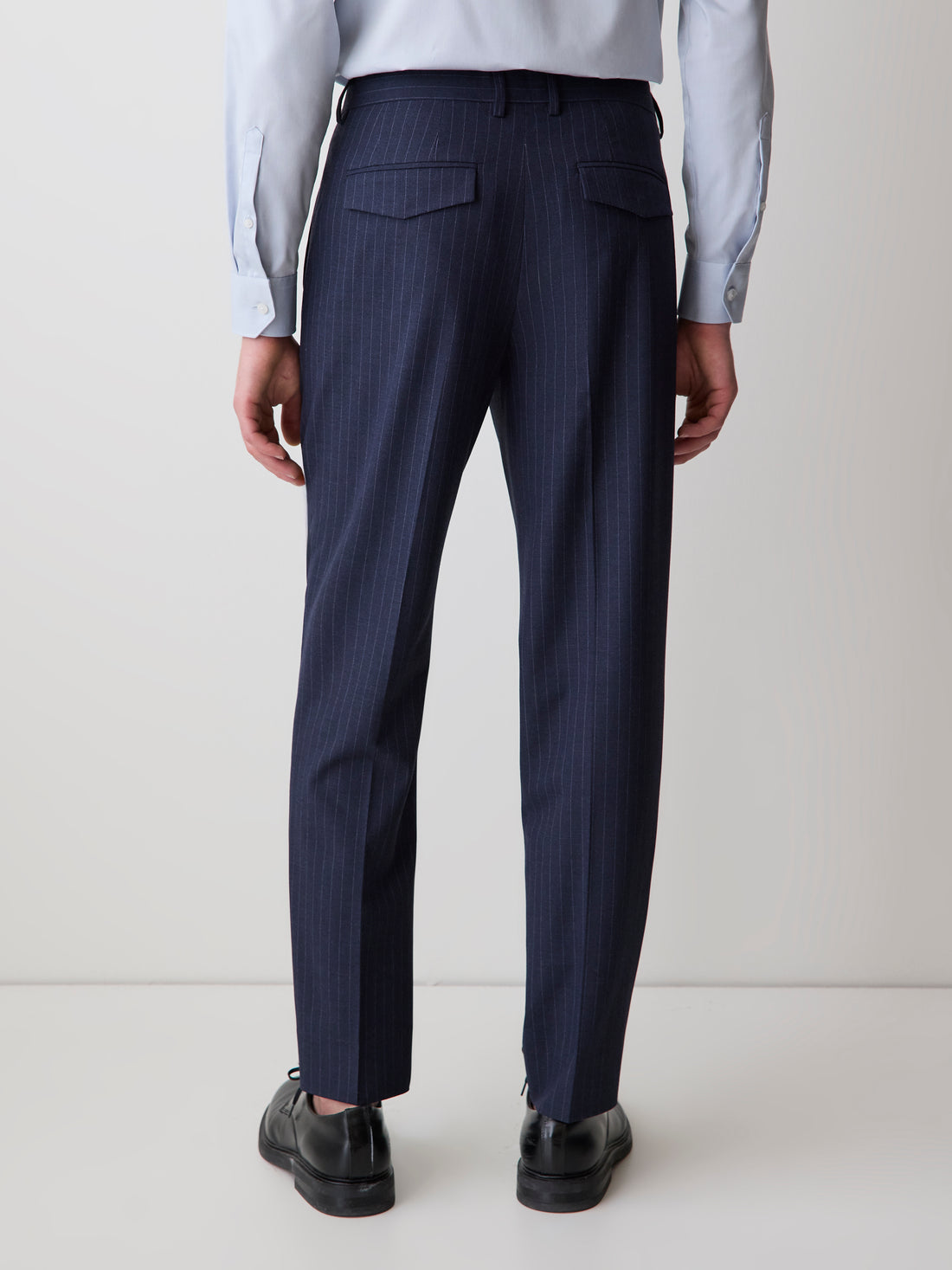Men's Striped Tapered-Leg Dress Pants RW&CO Men's Striped Tapered-Leg Dress Pants RW&CO