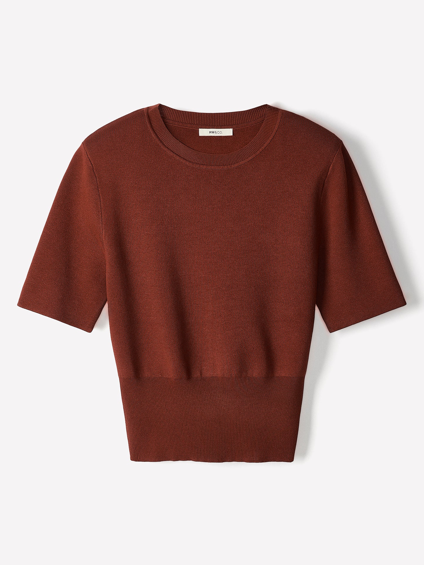 Knit Sweater with Shoulder Pads, Viscose Nylon Blend