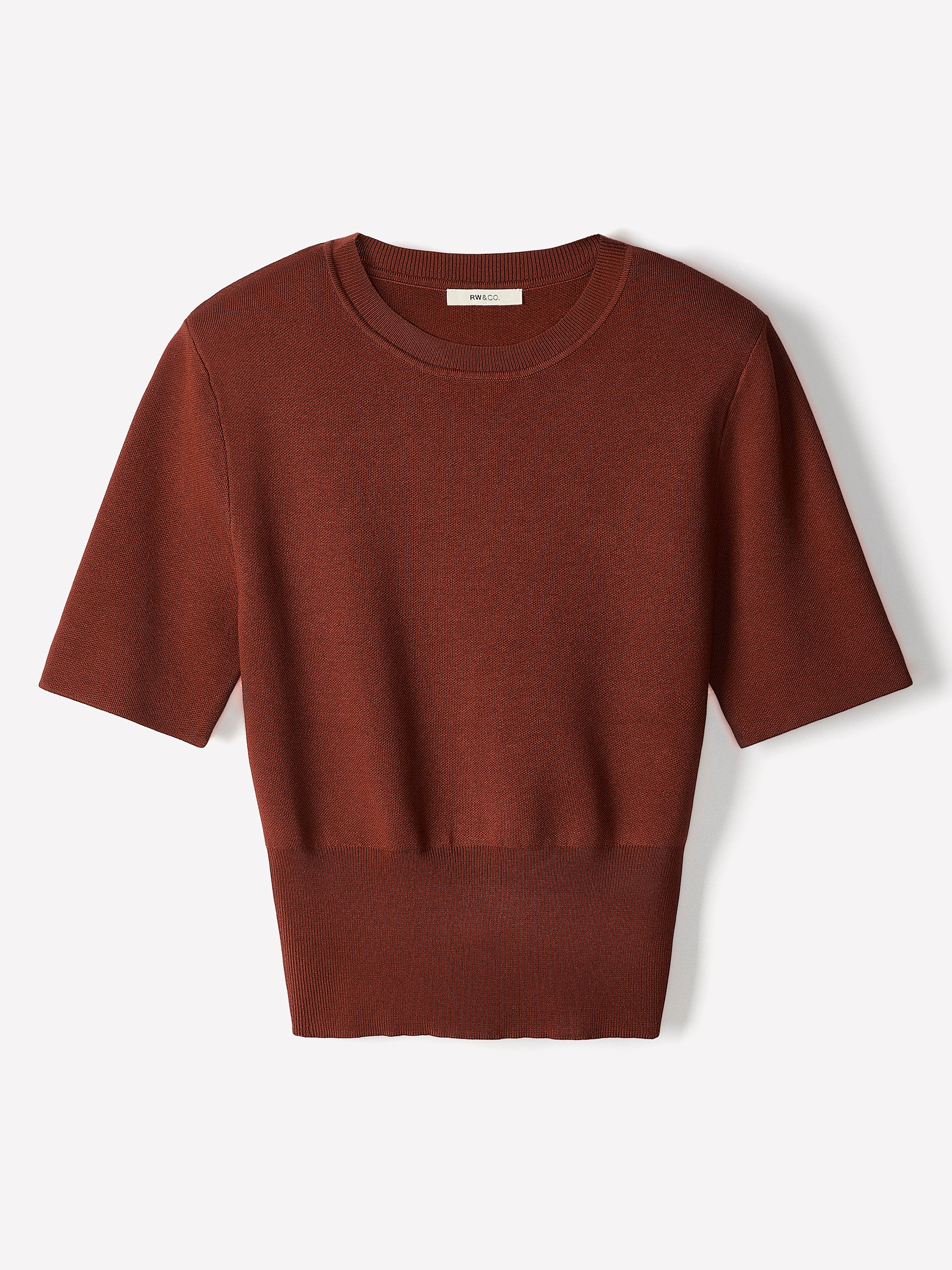 Knit Sweater with Shoulder Pads, Viscose Nylon Blend
