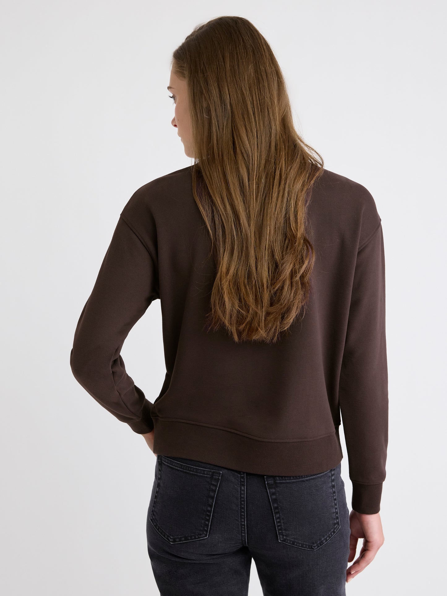 Long-Sleeve Crew-Neck French Terry Sweatshirt