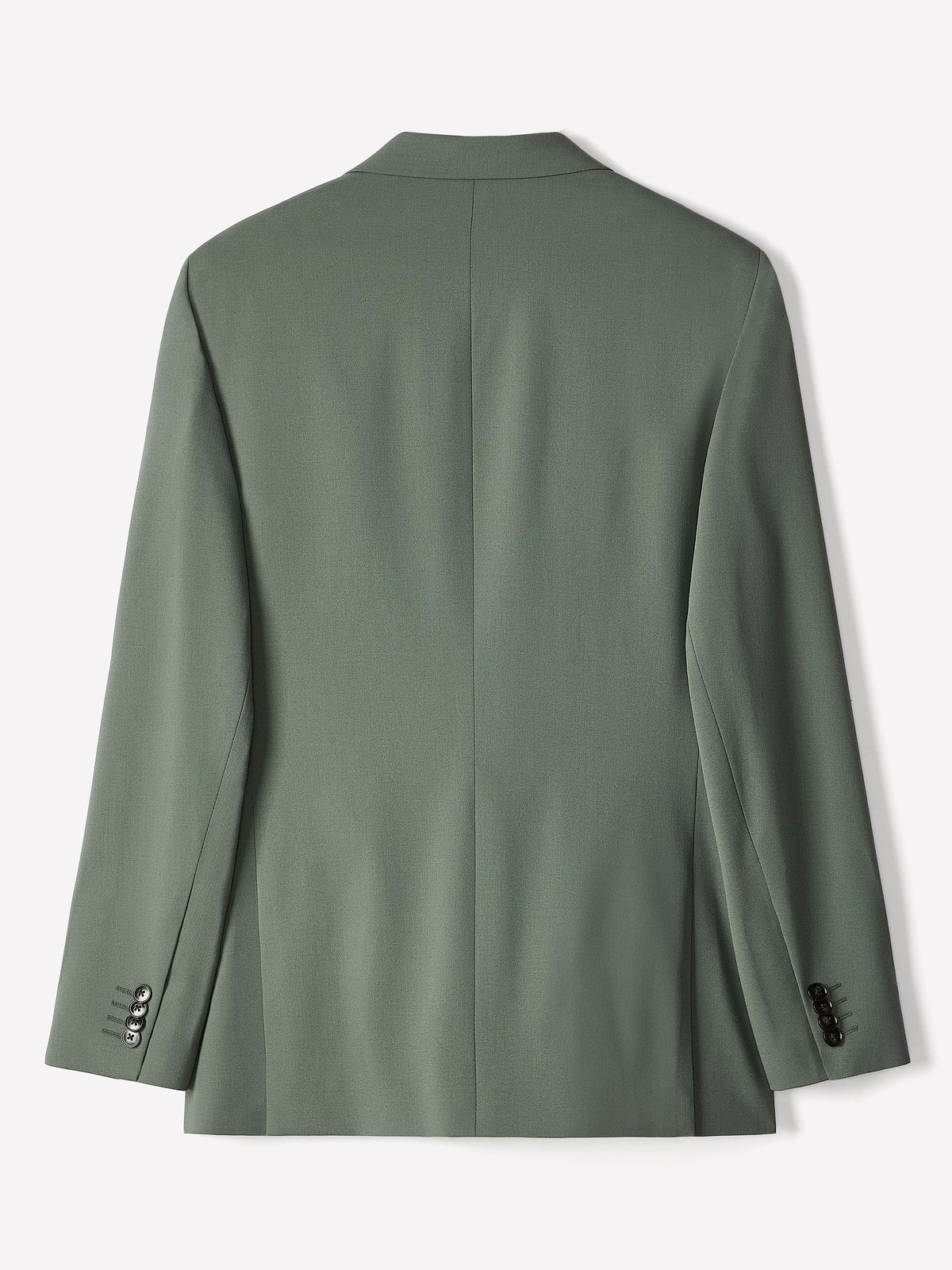 Slim-Fit Teal Wool-Blend Suit Blazer