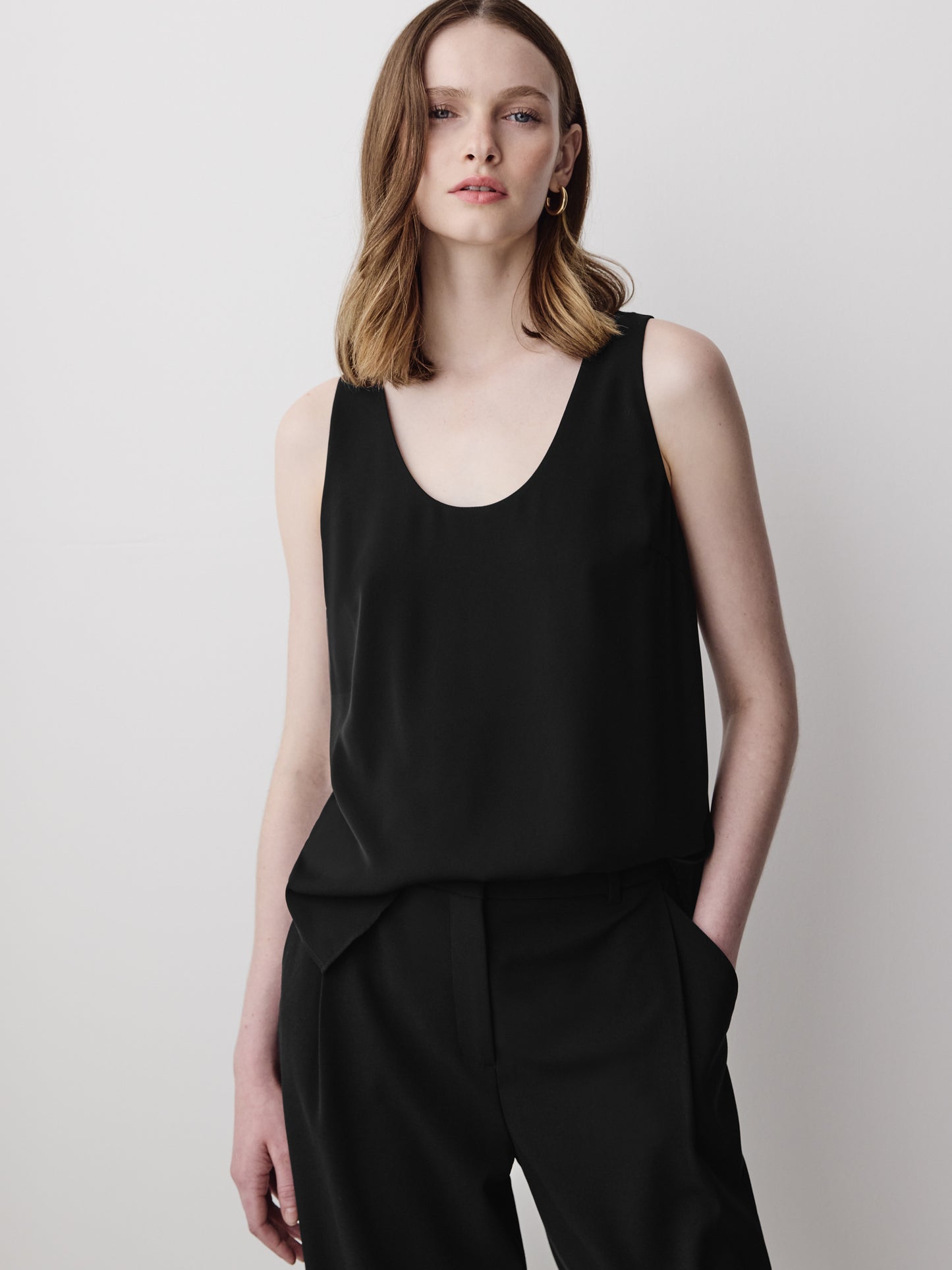 U-Neck Satin Cami