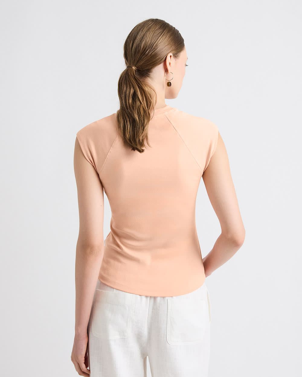 Extended-Sleeve Crew-Neck Tee