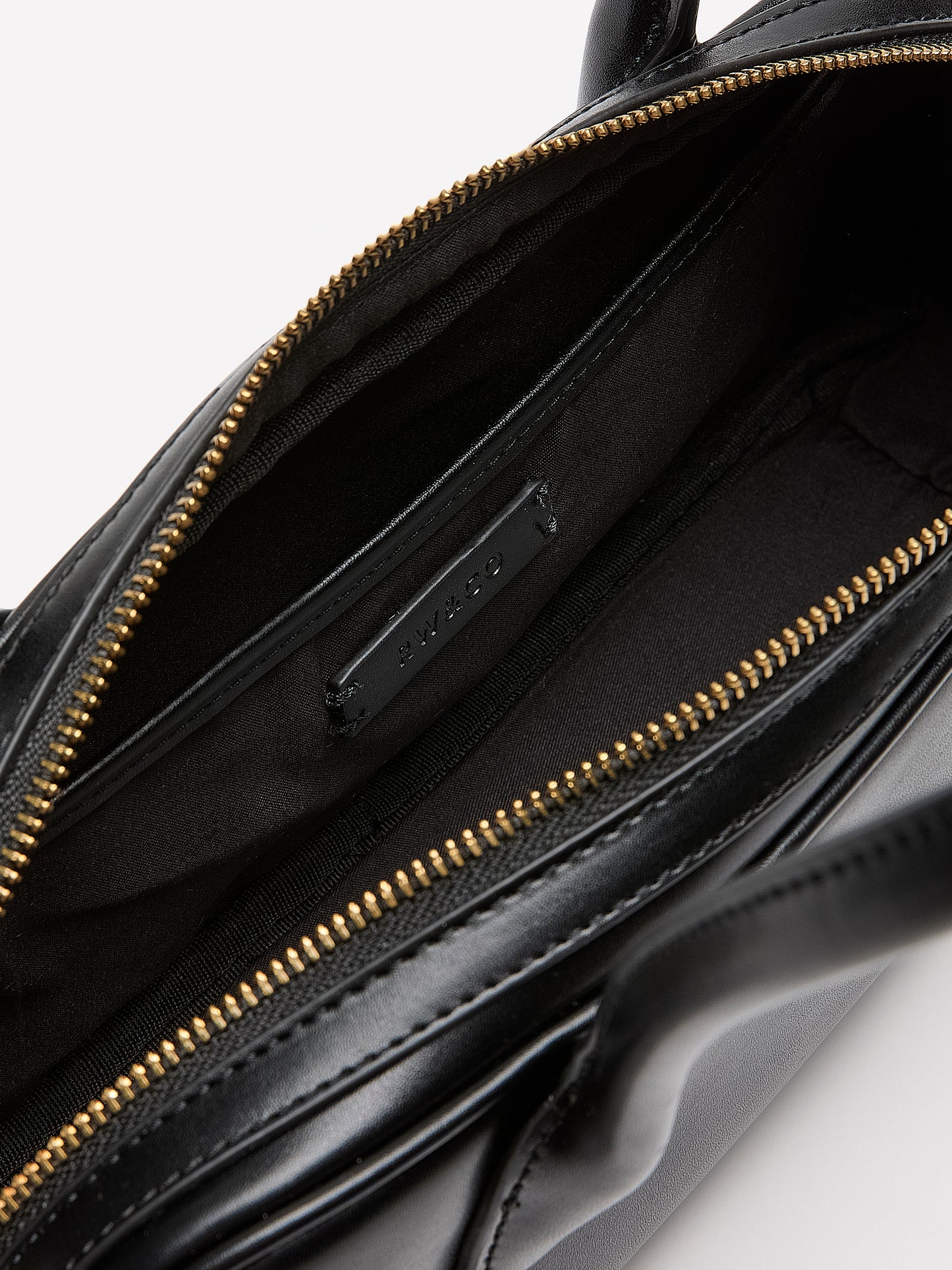 Faux Leather East-West Bag