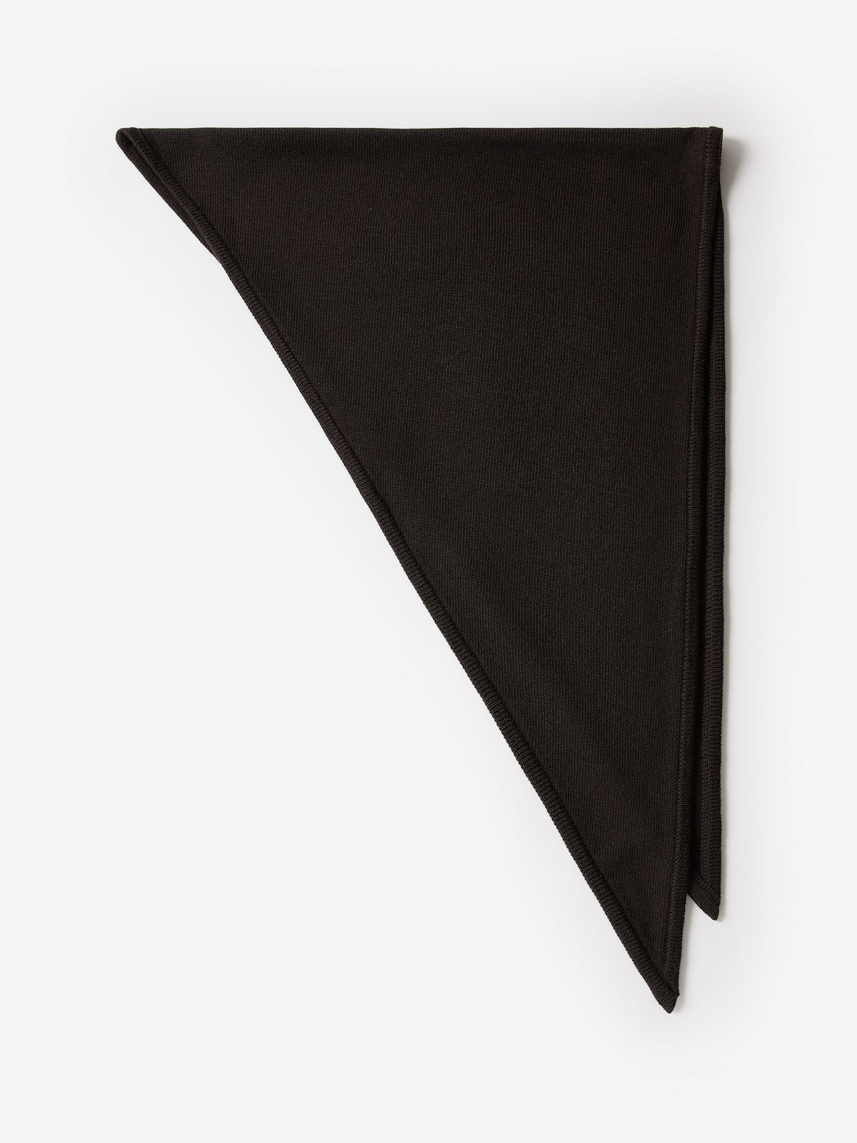 Triangular Mercerized Fine Merino Wool Scarf