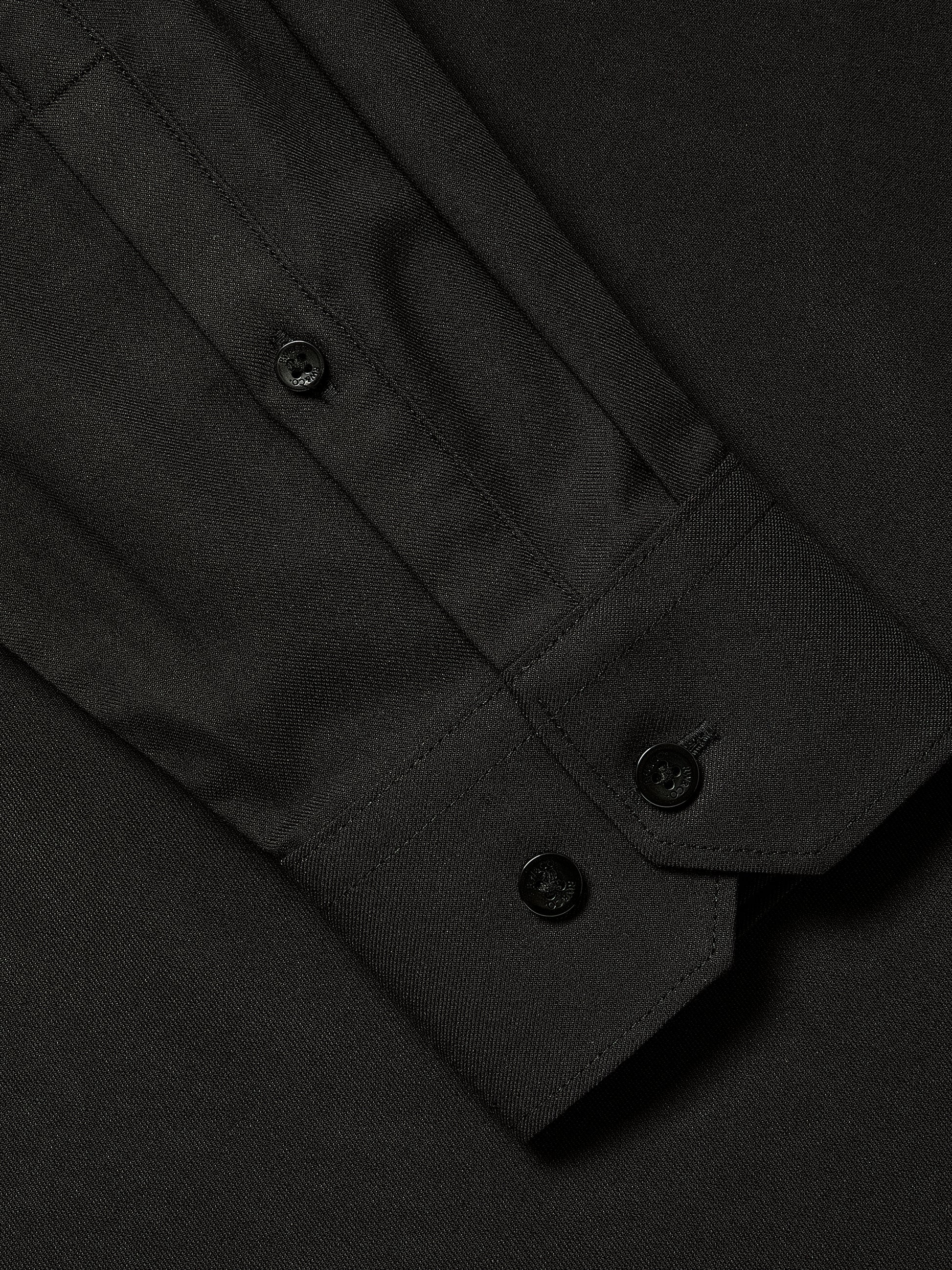 Regular-Fit Knit-Like Dress Shirt