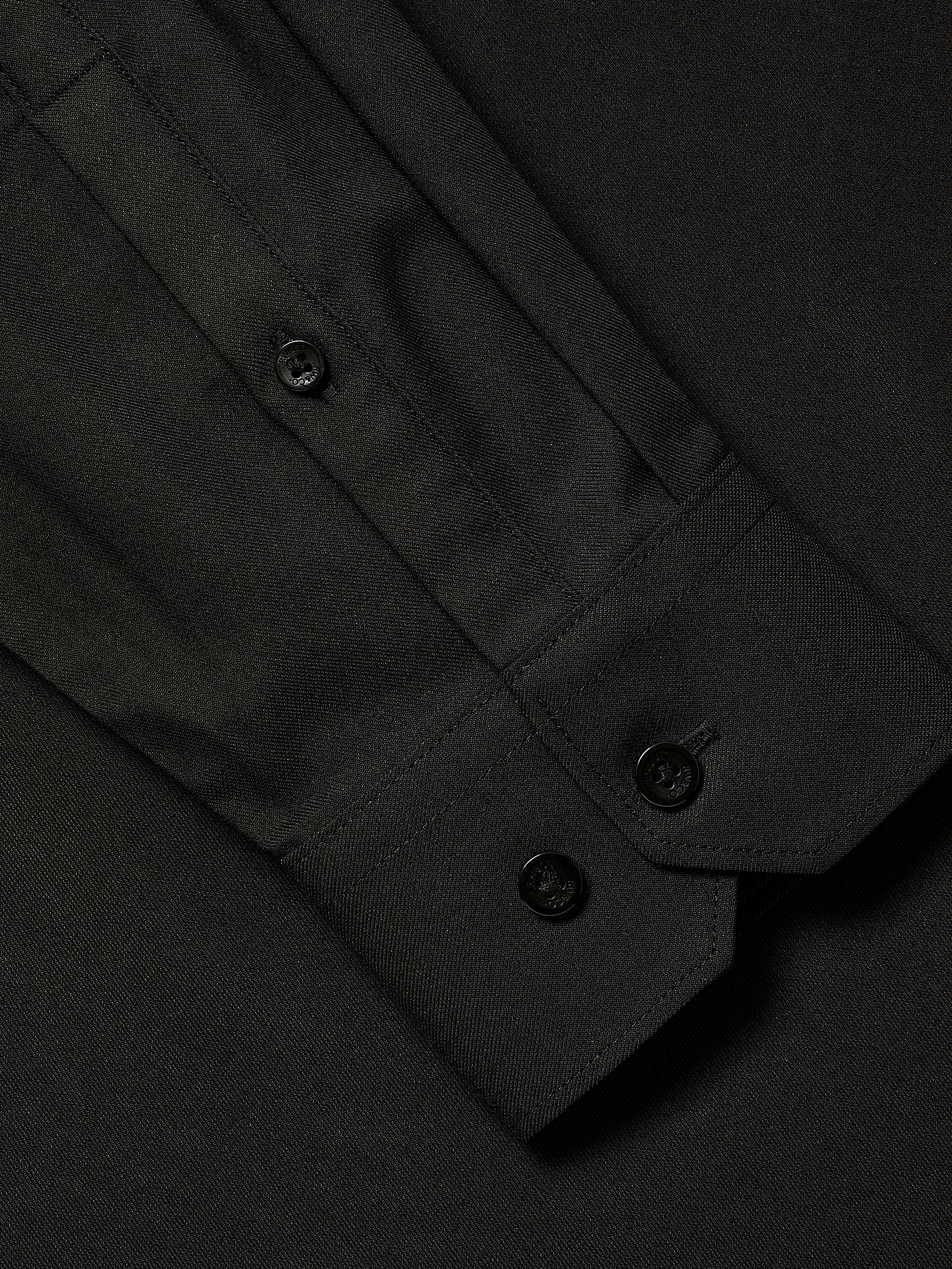 Regular-Fit Knit-Like Dress Shirt