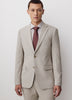 Slim Fit Brushed Oat Woven Blazer
