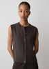 Sleeveless Crew-Neck Sweater Vest