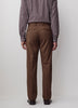 Tailored Wool Blend Mens Woven Pant Rust