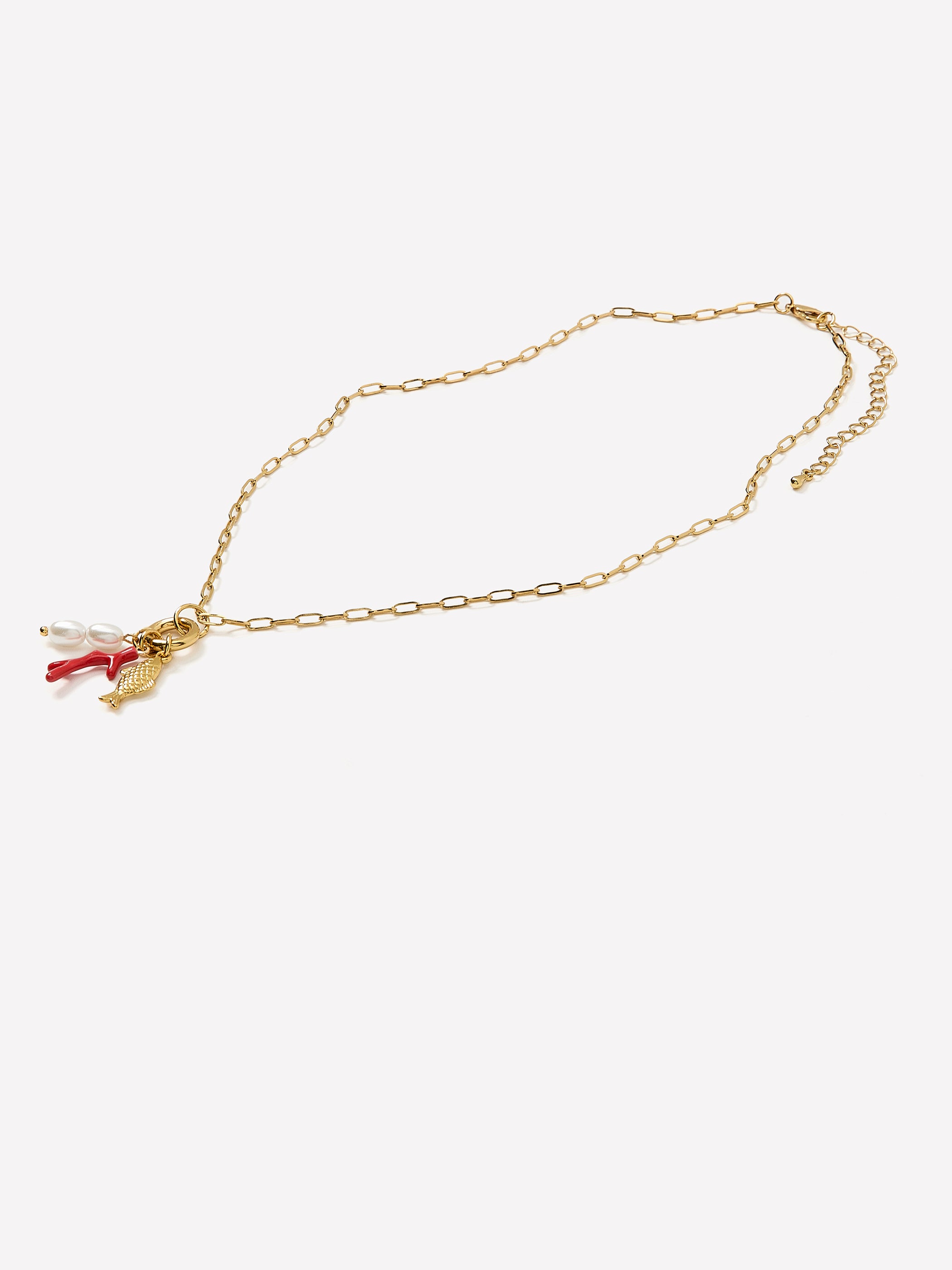 Necklace Metal Imitation Jewelry Stainless Steel Freshwater Pearls