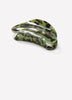 Hair Clip Plastic Green Tortoise Hair Gripper