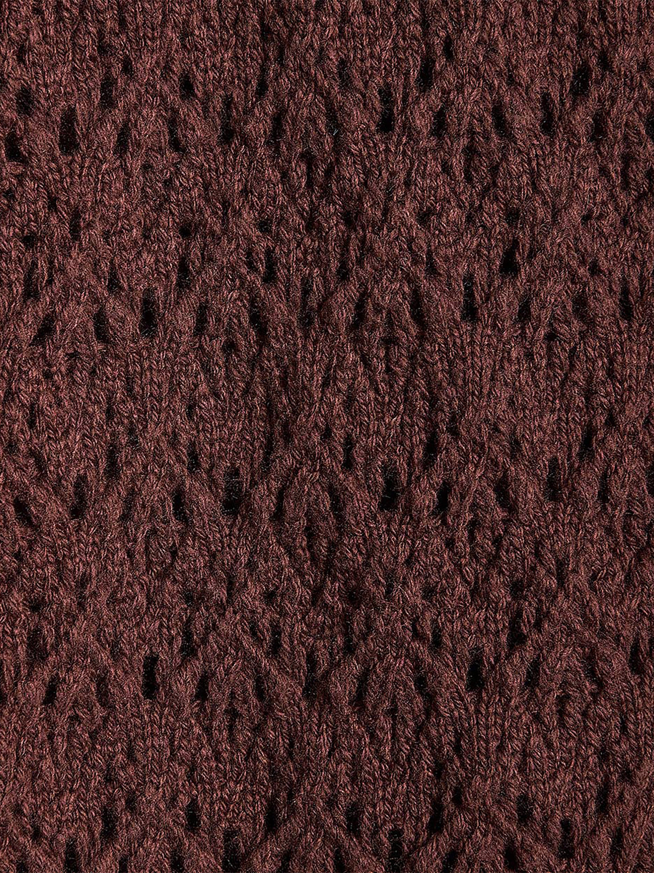 Cardigan Court à Manches Longues en Mailles de Fantaisie