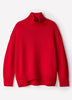 Long-Sleeve Mock-Neck Merino-Blend Sweater