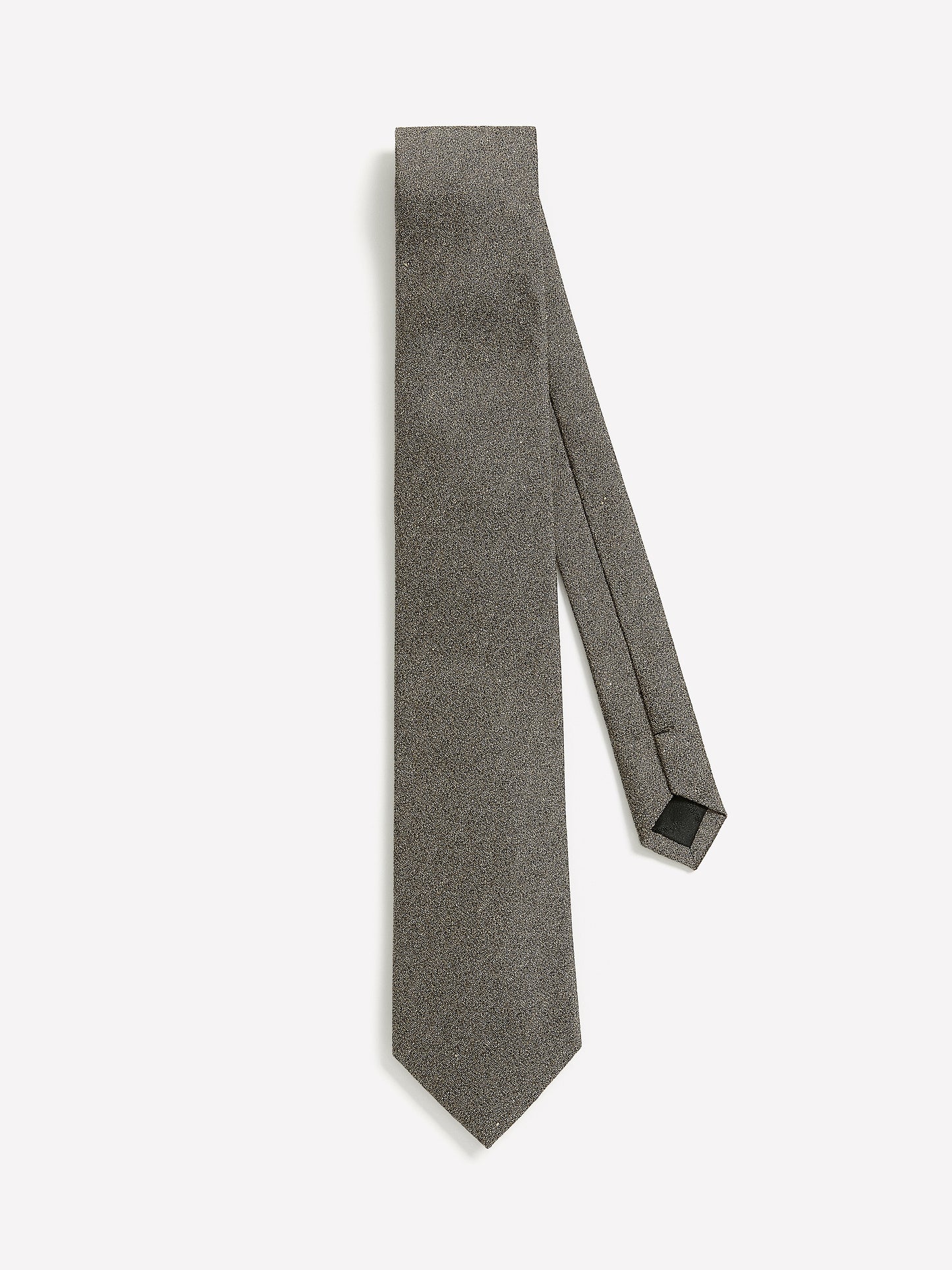 Wool-Effect Taupe Regular Tie