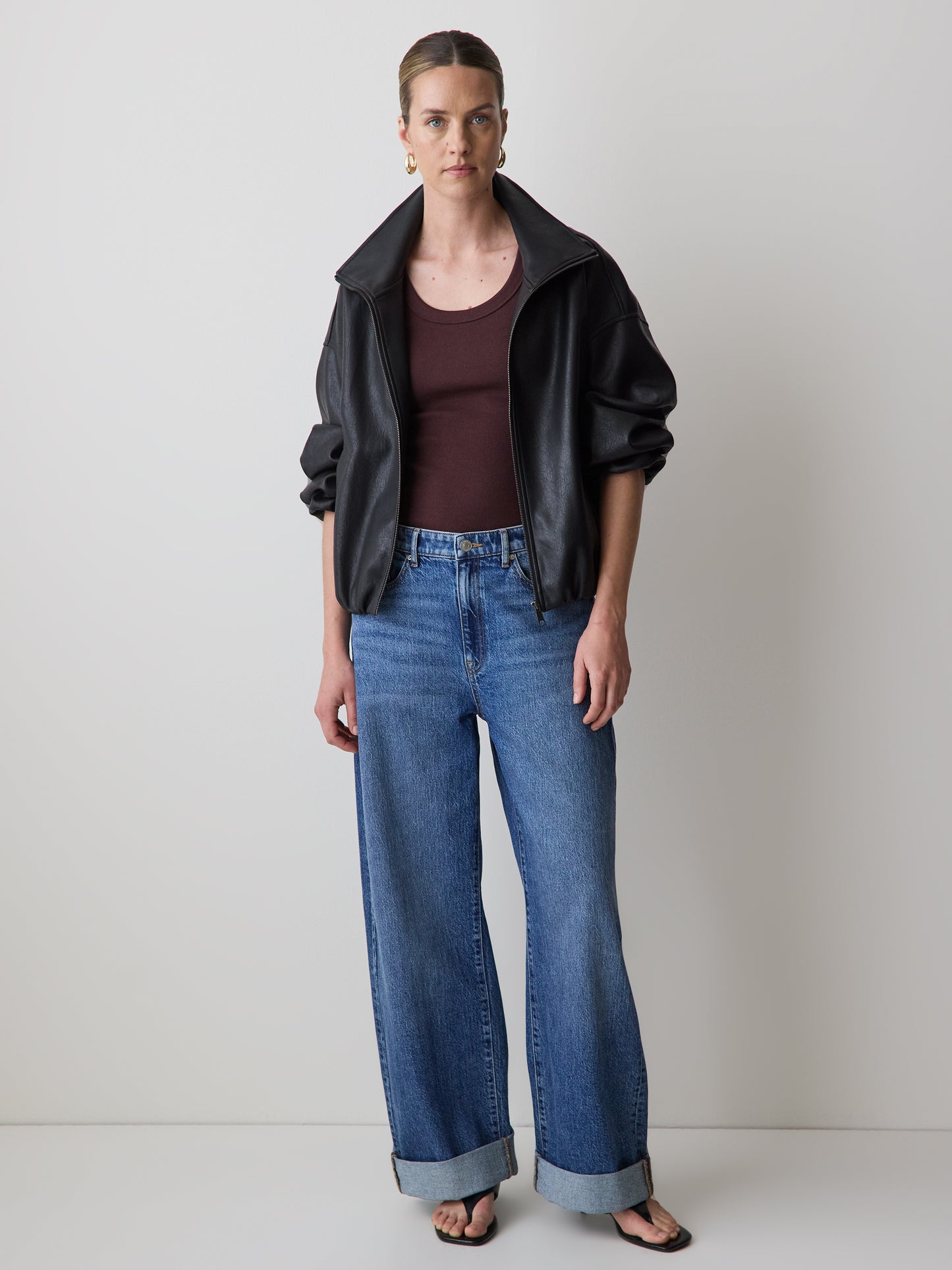 Scoop-Neck Ribbed Tank