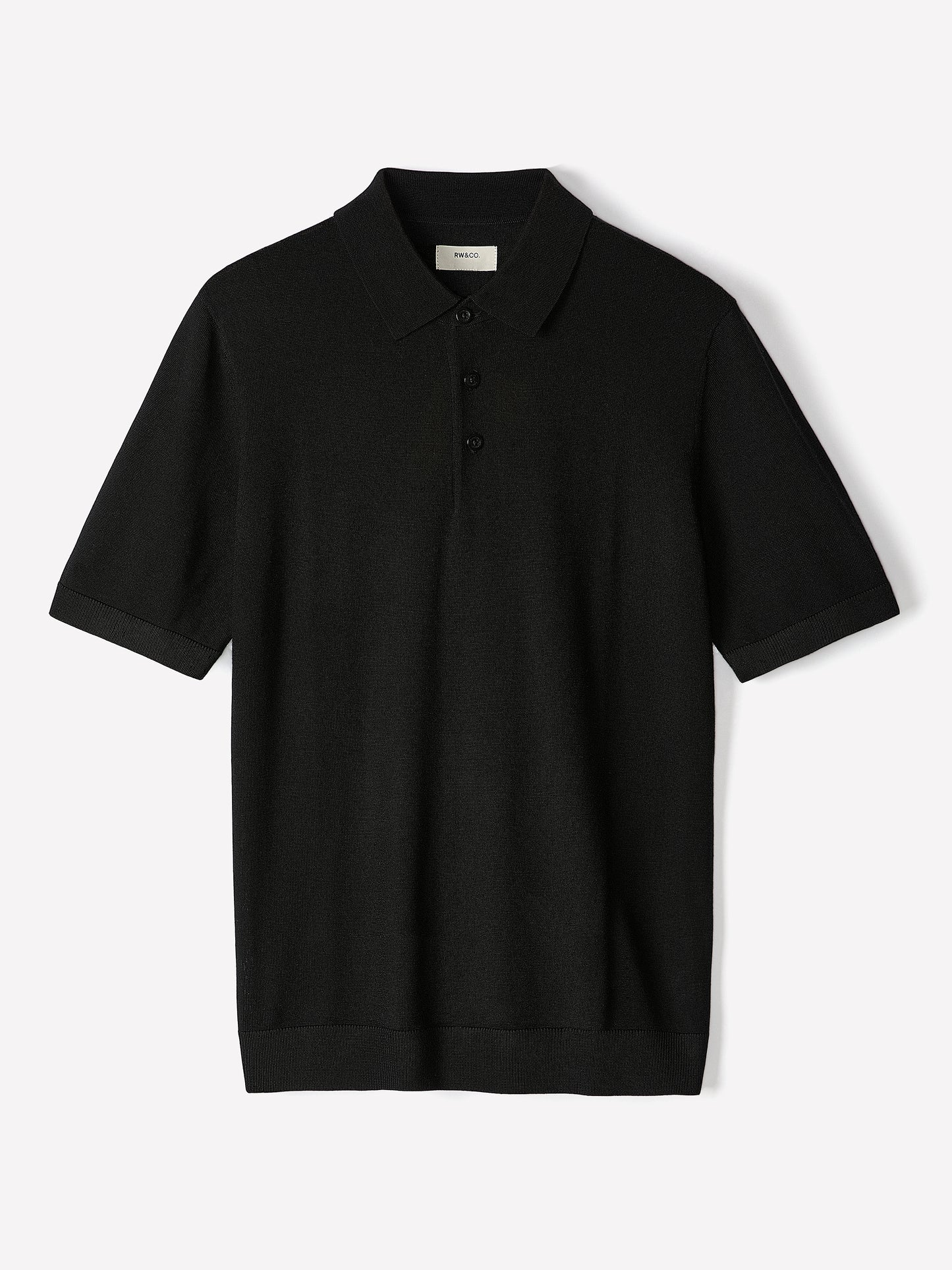 Polo en Laine Mérinos à Manches Courtes