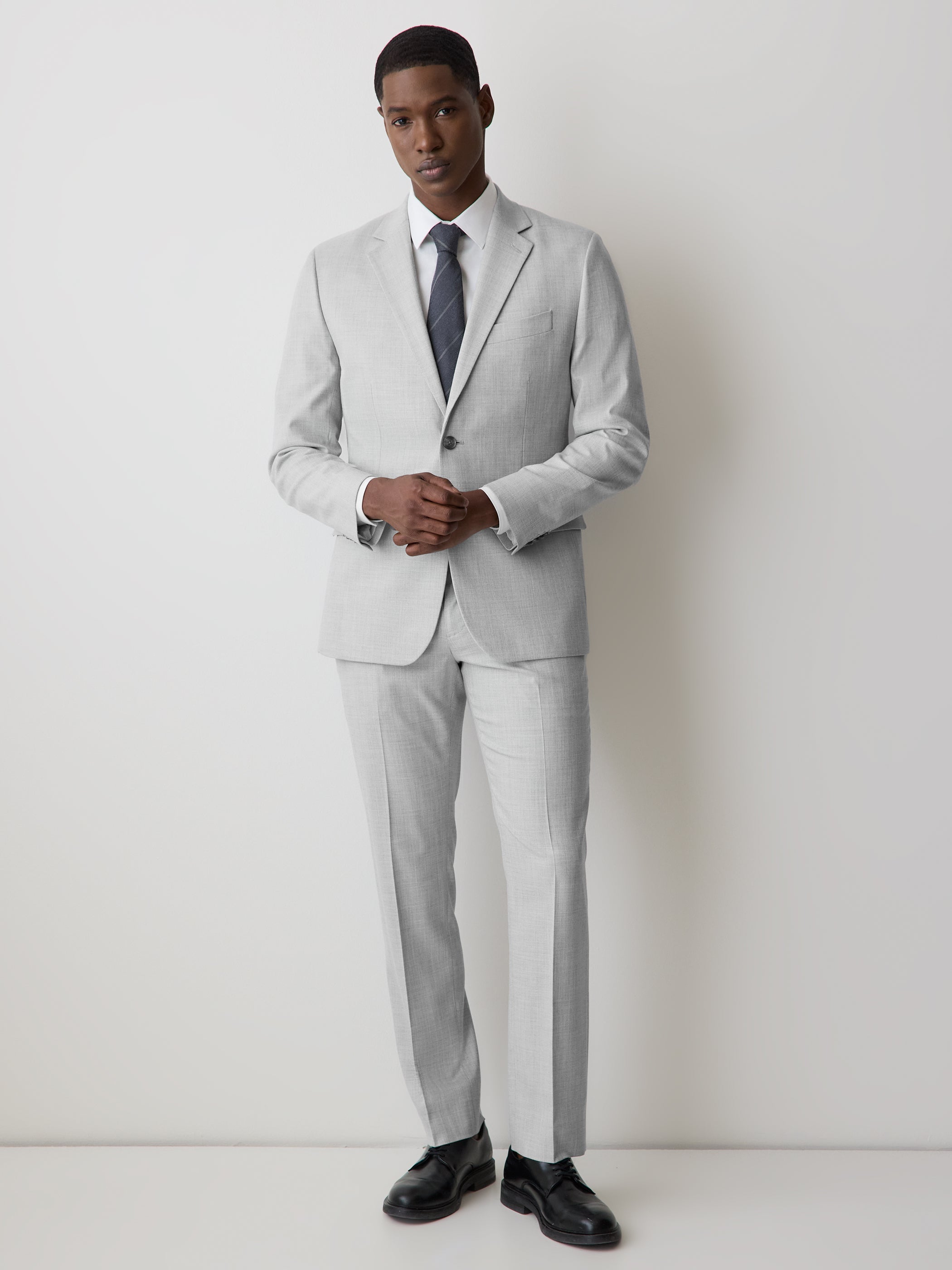 Essential Tailored Fit Light Grey Suit Pant