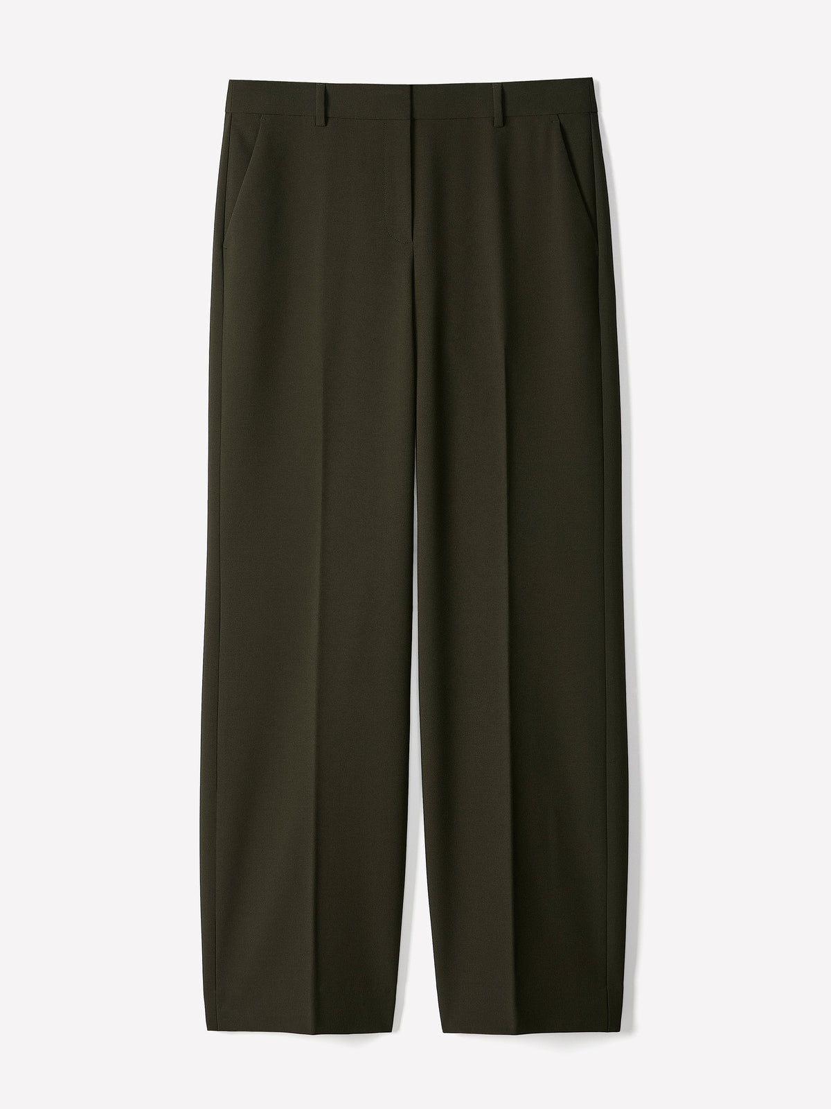 Mid-Rise Wide-Leg Heavy Twill Pant