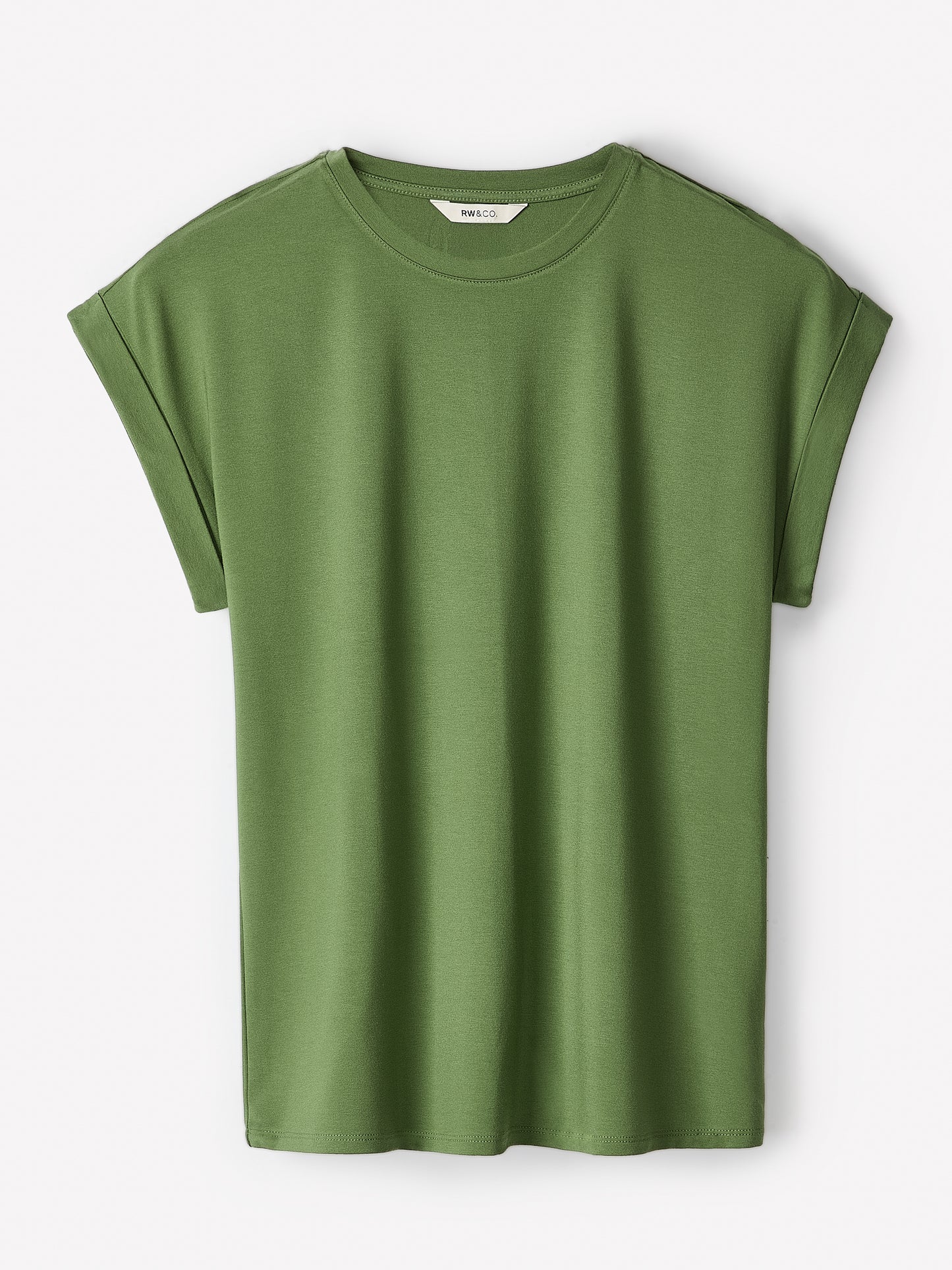Extended-Sleeve Crew-Neck Tee