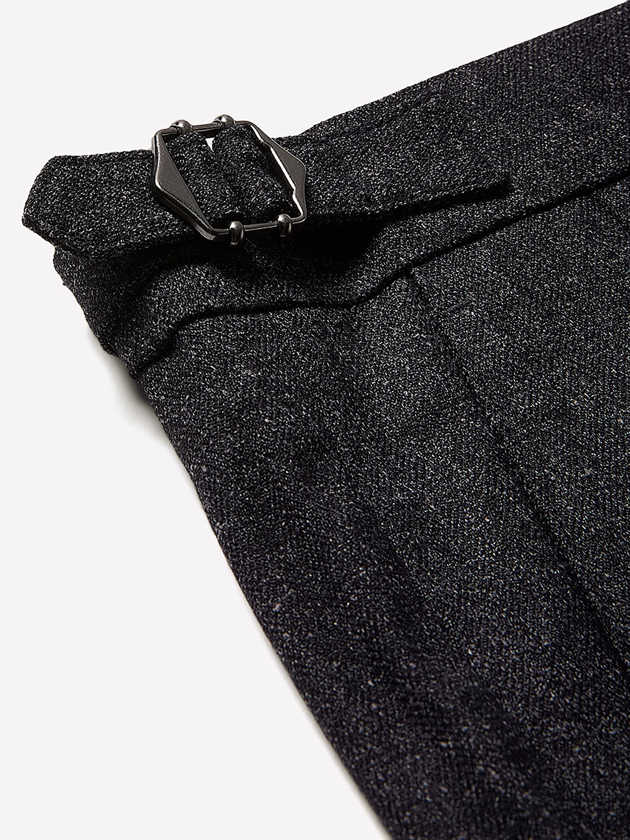 Tweed-Effect Tapered-Leg Pant