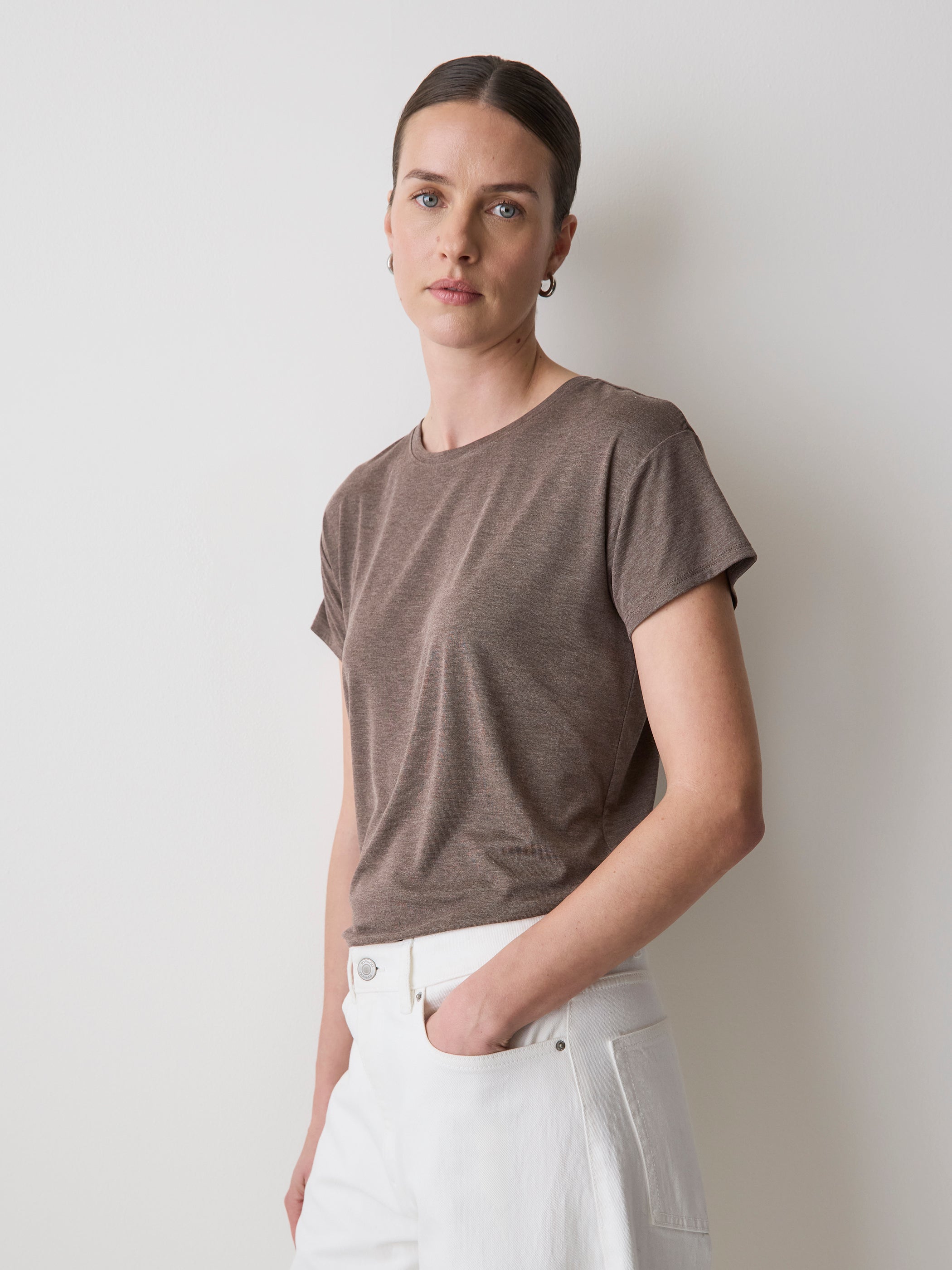 Silk-Blend Boxy Knit Top | RW&CO.