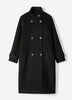 Classic Wool-Blend Double-Breasted Coat