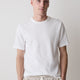 Mens Knit Burnout Crew Neck T-Shirt