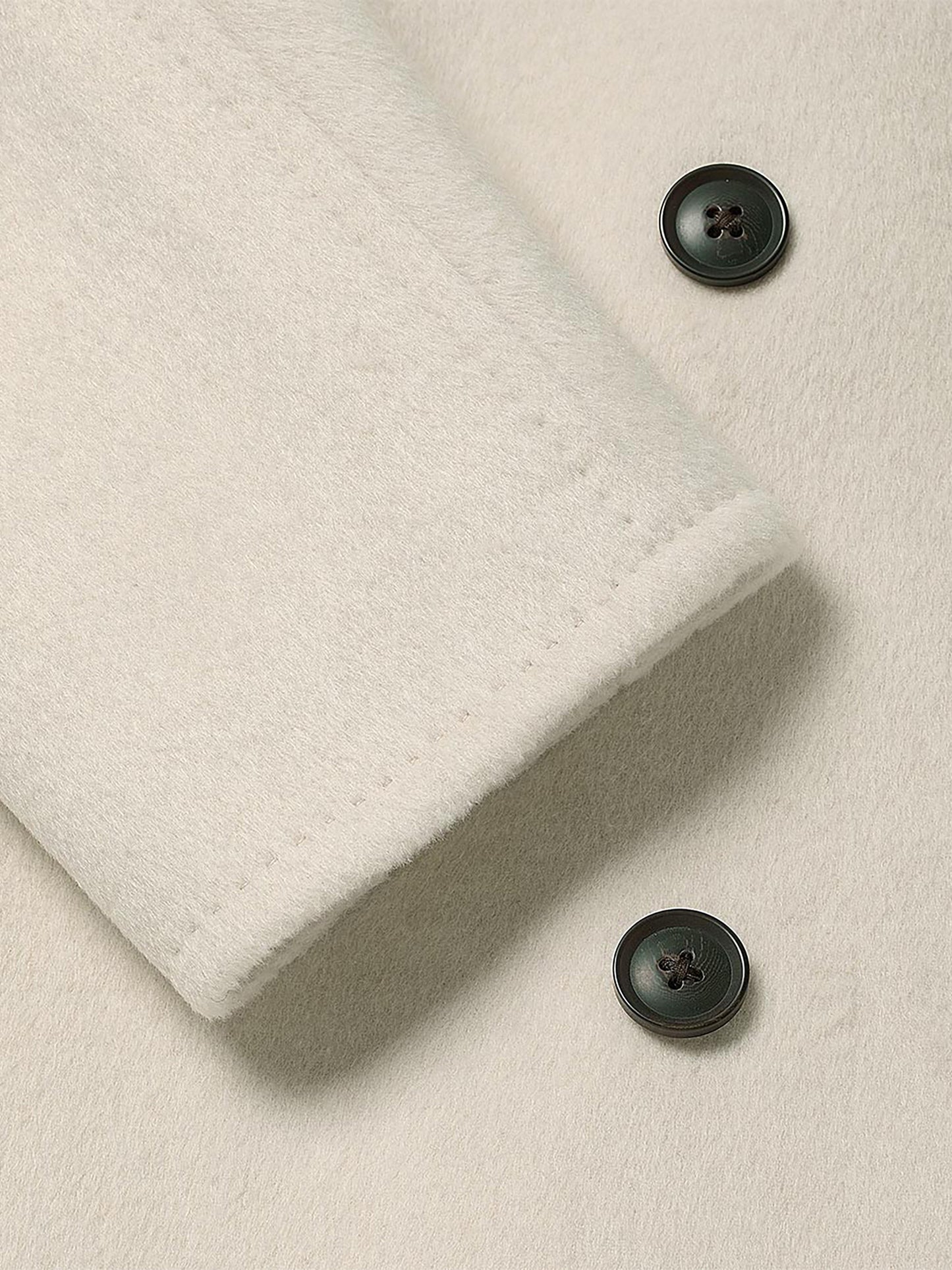 Melton Wool-Blend Double-Breasted Peacoat